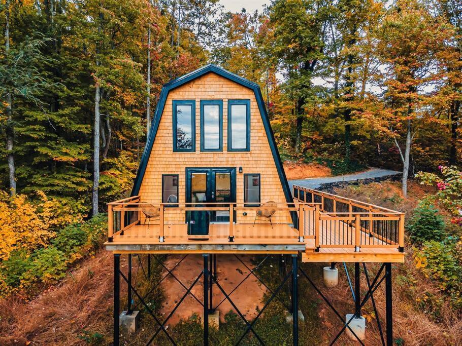 Secluded Mtn View New! 10 Mins To Gatlinburg Or Park Villa Bagian luar foto