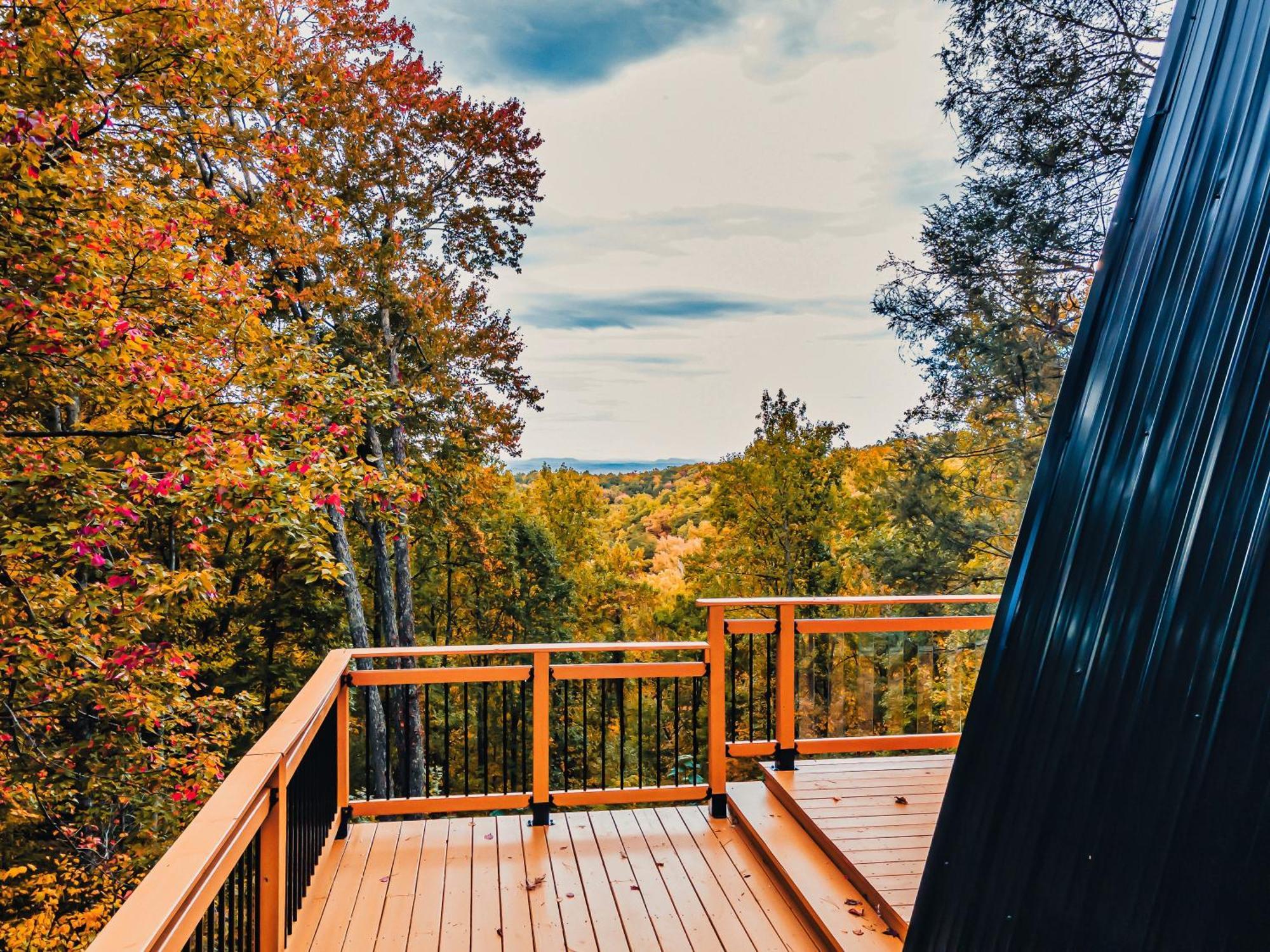 Secluded Mtn View New! 10 Mins To Gatlinburg Or Park Villa Bagian luar foto